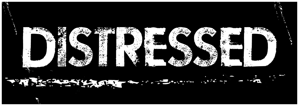 Logo for dark techno label Distressed Records